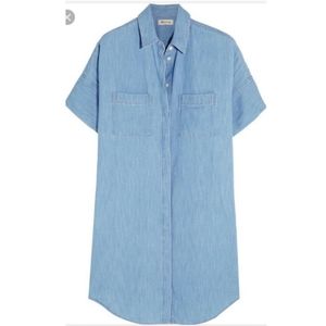 Madewell Light Blue Denim Midi Dress